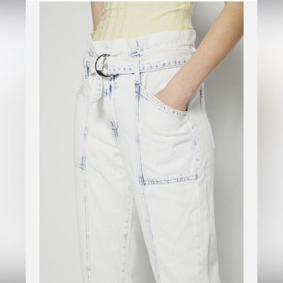 Jonathan  Simkhai acid wash Jeans with High-Waisted Fit, size 25 - Picture 5 of 16